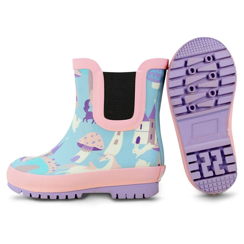 JAN & JUL PUDDLE-DRY RAIN BOOTS ENCHANTED( ELASTIC)