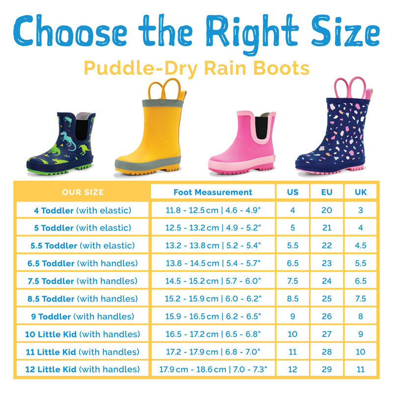 JAN & JUL PUDDLE DRY RAIN BOOTS YELLOW ( HANDLE)