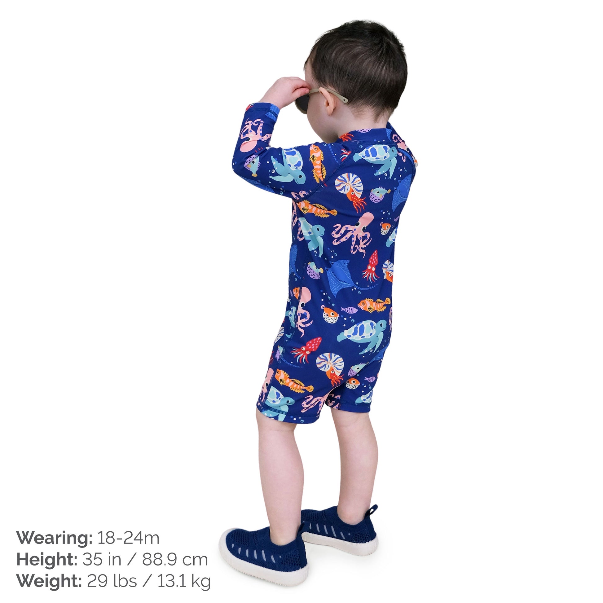 JAN & JUL KIDS ONE PIECE UV SUN SUIT SEA FRIENDS
