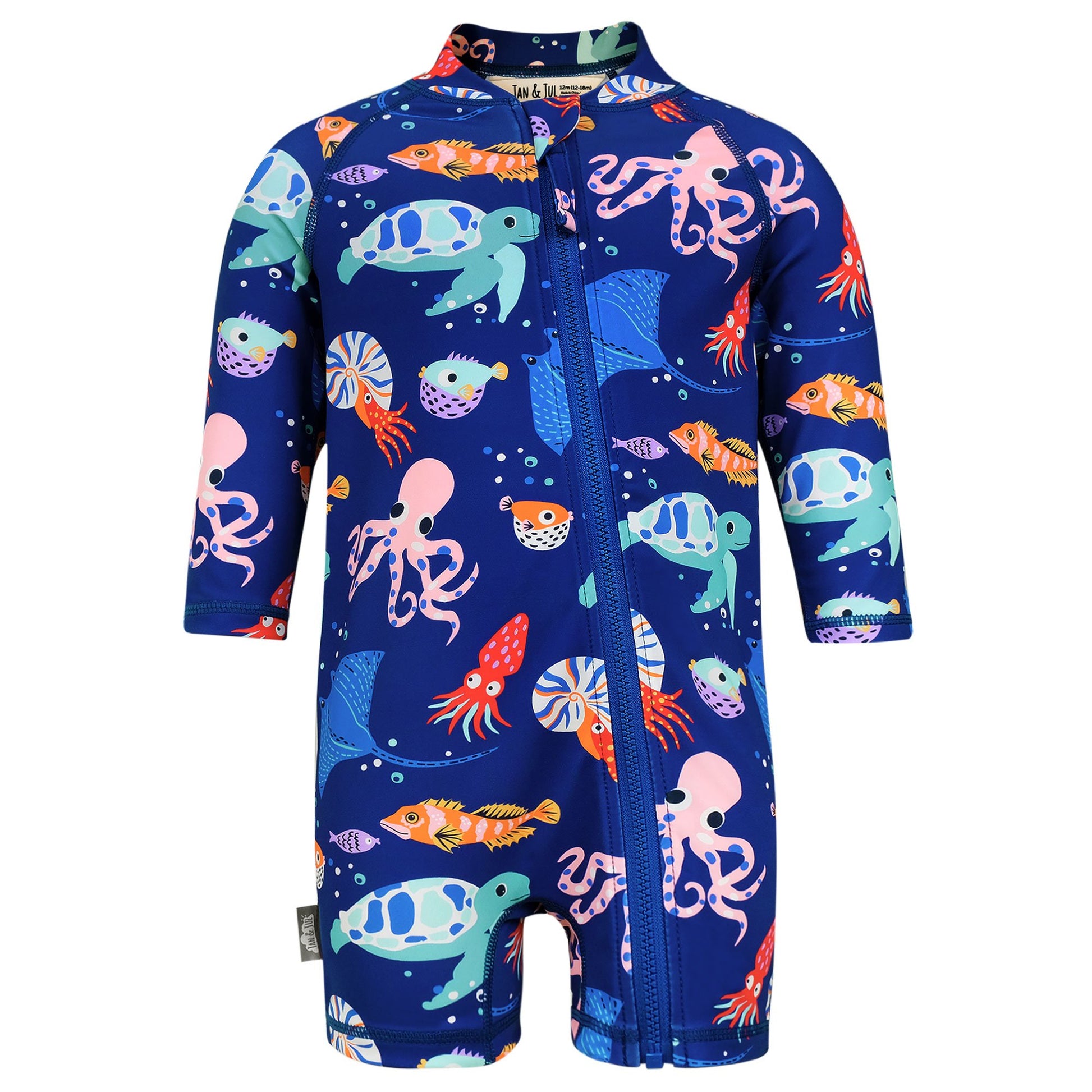 JAN & JUL KIDS ONE PIECE UV SUN SUIT SEA FRIENDS