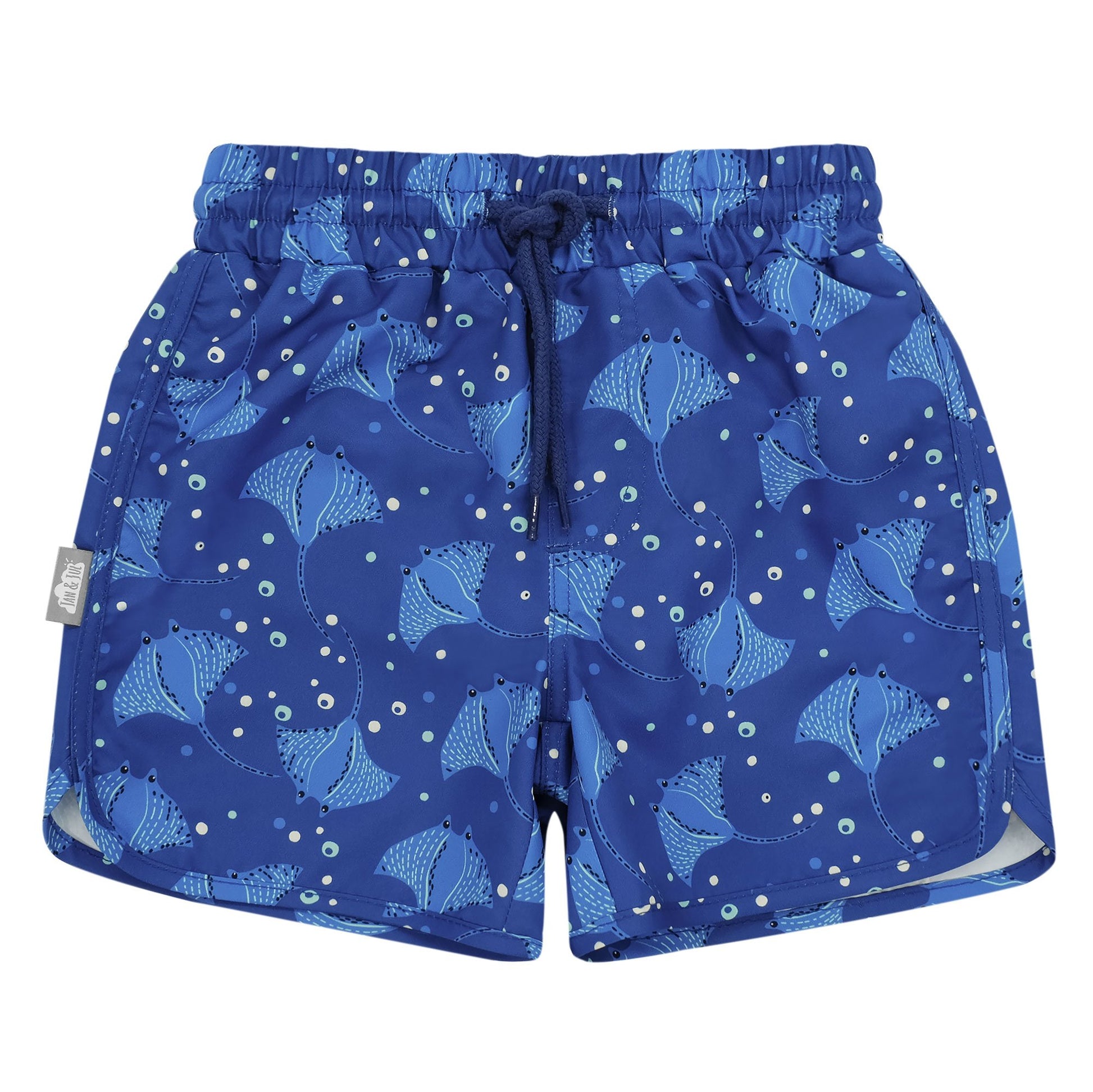 JAN & JUL KIDS UV SWIM SHORTS MANTA RAY