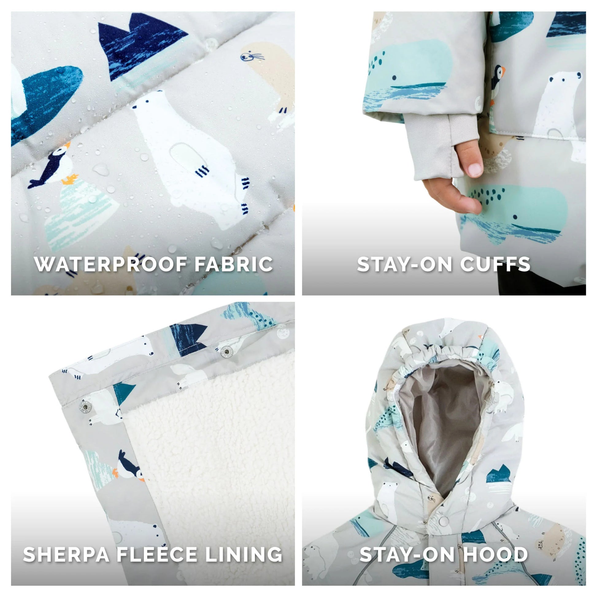 Jan & Jul Waterproof Winter Coat Polar Pals
