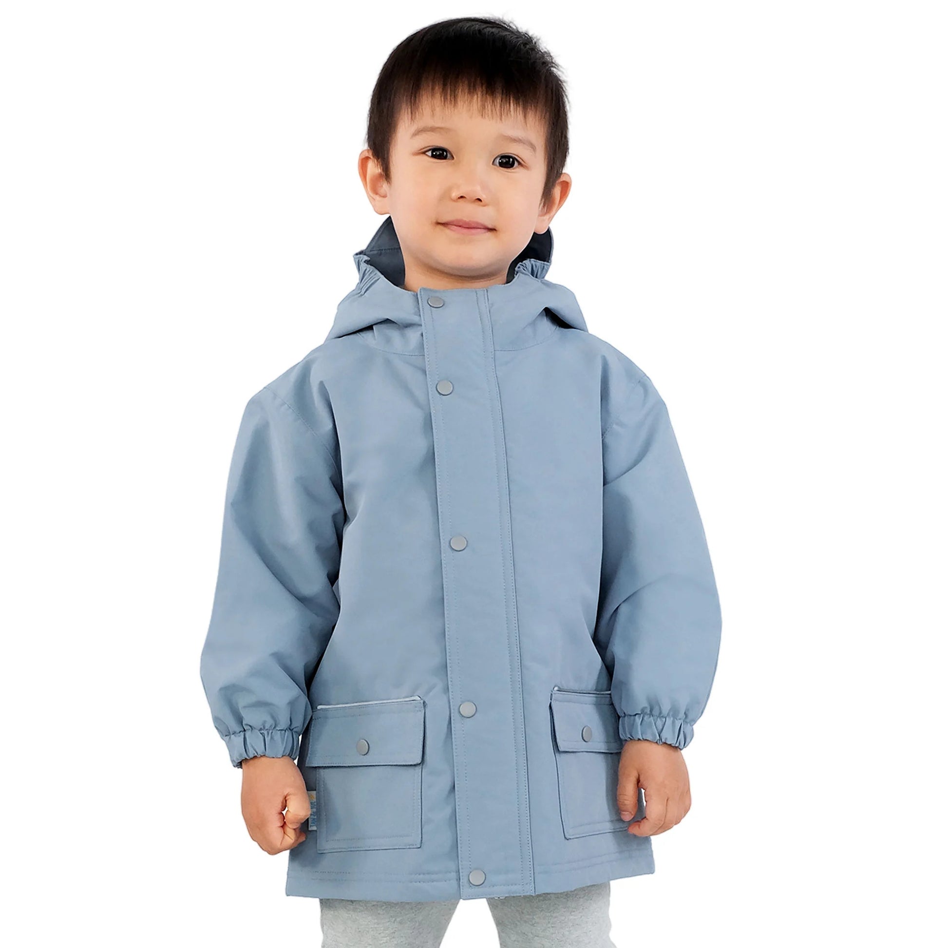 Jan & Jul Waterproof Cozy Dry Rain Jacket Dusty Blue