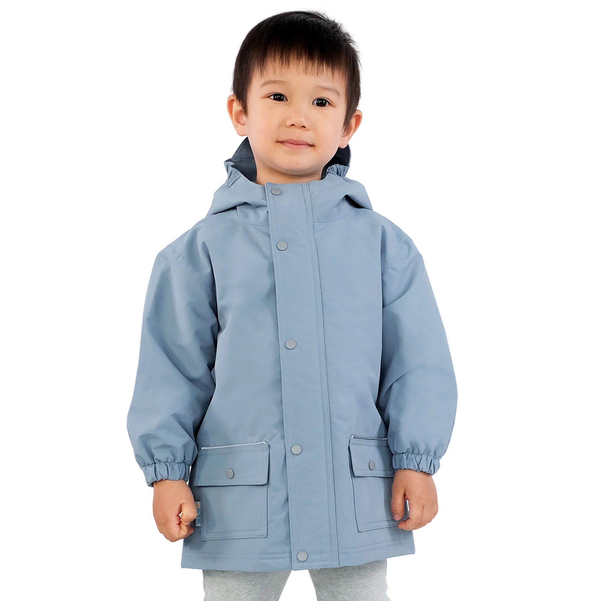 Jan & Jul Waterproof Cozy Dry Rain Jacket Dusty Blue