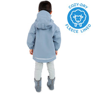 Jan & Jul Waterproof Cozy Dry Rain Jacket Dusty Blue