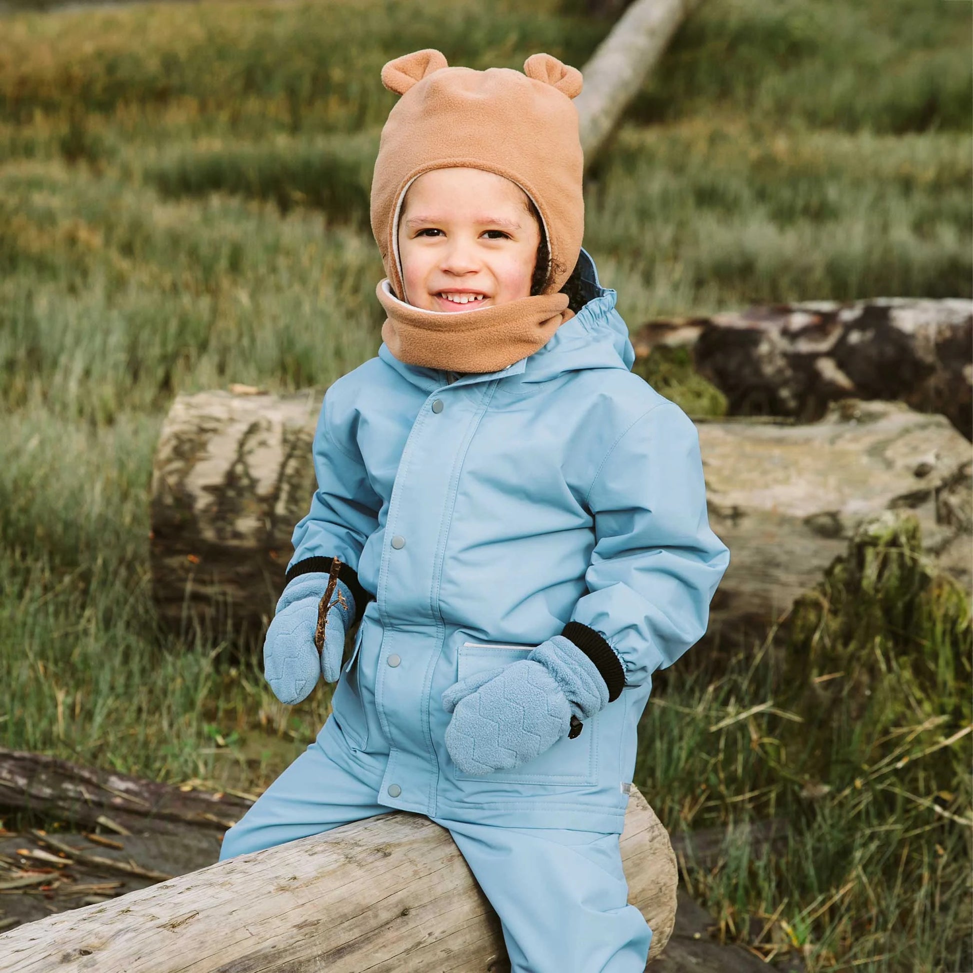 Jan & Jul Waterproof Cozy Dry Rain Jacket Dusty Blue