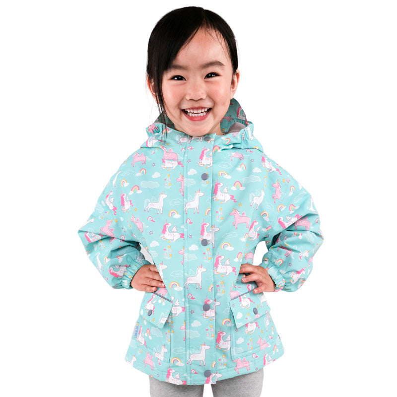 JAN & JUL WATERPROOF COZY DRY RAIN JACKET UNICORN