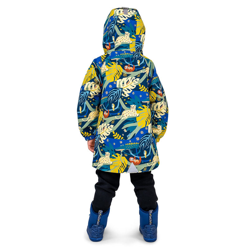 JAN & JUL WATERPROOF PUDDLE DRY RAIN JACKET JUNGLE NIGHTS
