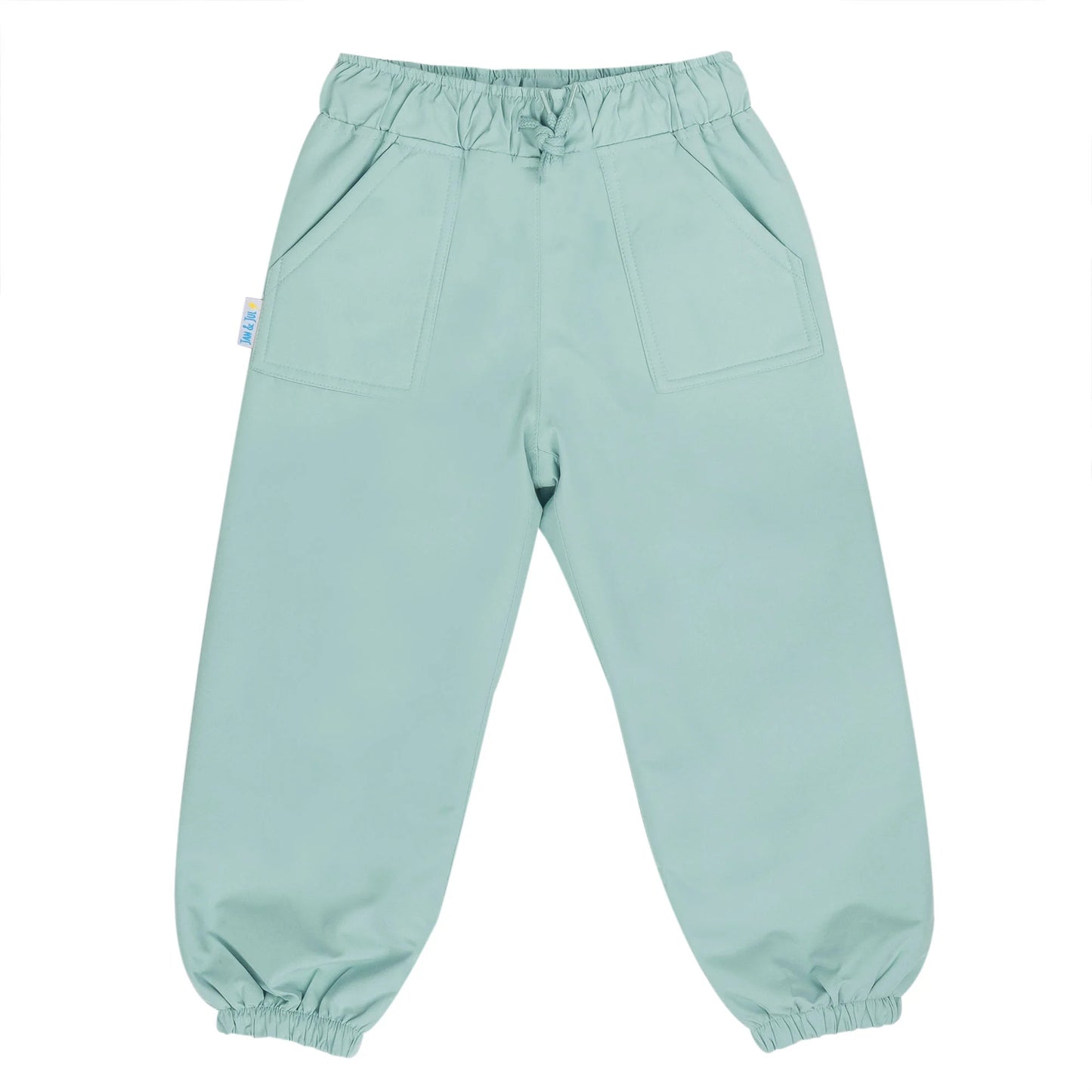 JAN & JUL WATERPROOF RAIN PANTS PUDDLE-DRY DUSTY MINT - baby enRoute