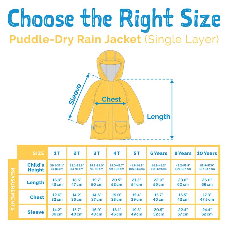 JAN & JUL WATERPROOF RAIN JACKET PUDDLE-DRY DINOLAND