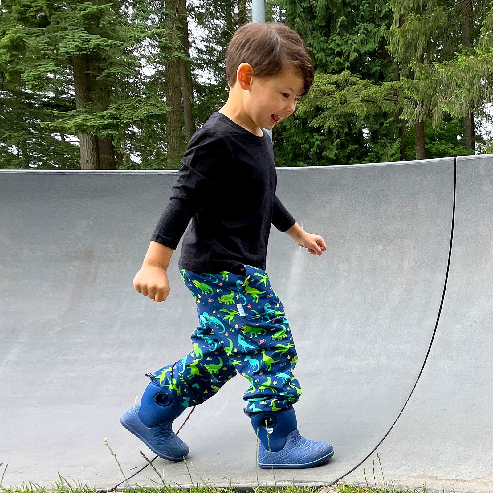 JAN & JUL WATERPROOF RAIN PANTS COZY-DRY DINOLAND
