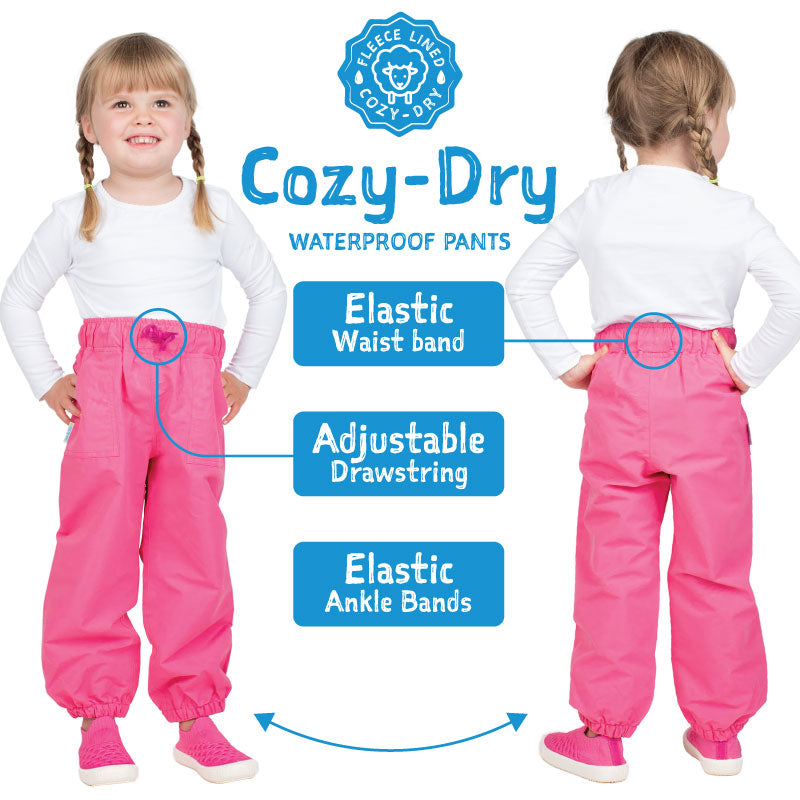 JAN & JUL WATERPROOF RAIN PANTS COZY-DRY TERRAZZO