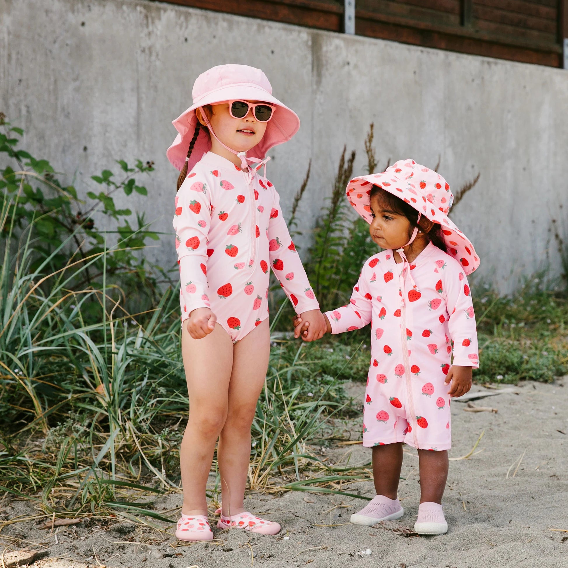 JAN & JUL KIDS WATER SHOES PINK STRAWBERRY