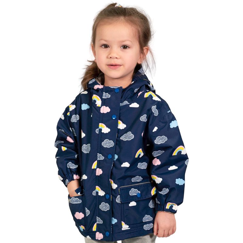 JAN & JUL WATERPROOF COZY DRY RAIN JACKET RAINBOW