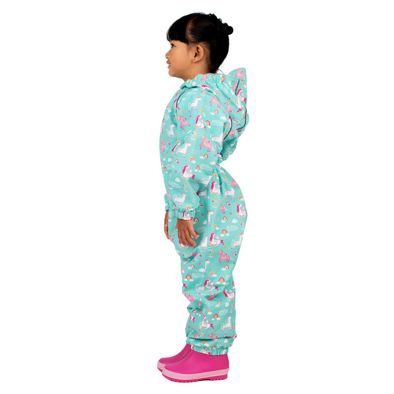 JAN & JUL WATERPROOF PLAY SUIT PUDDLE-DRY  UNICORN