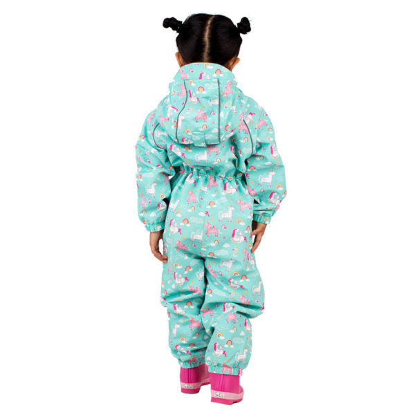 JAN & JUL WATERPROOF PLAY SUIT PUDDLE-DRY  UNICORN