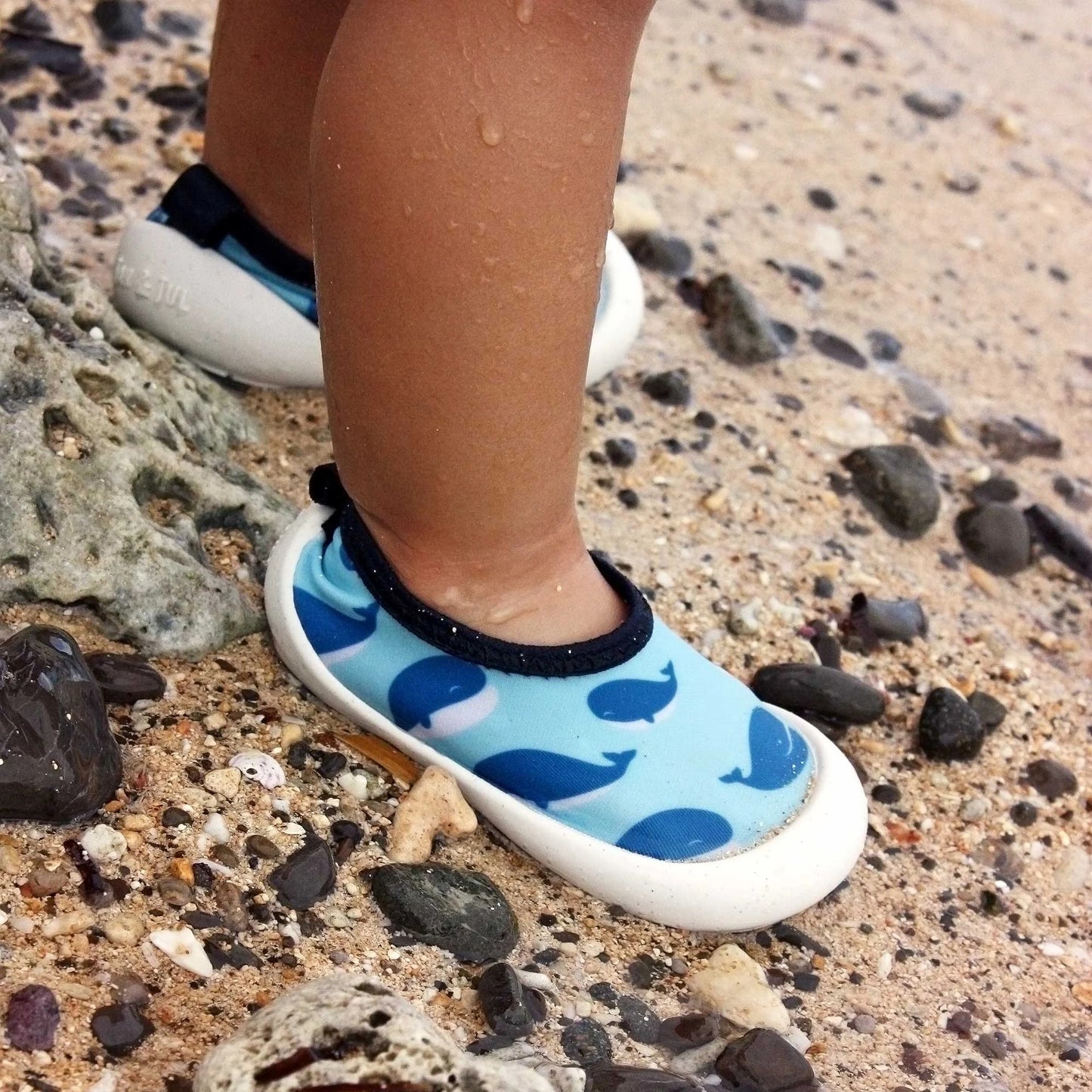 JAN & JUL KIDS WATER SHOES BLUE WHALE - baby enRoute