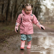 Jan & Jul Waterproof Cozy Dry Rain Jacket Dusty Pink