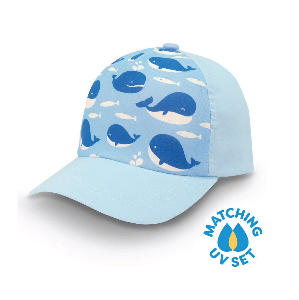 JAN & JUL UV BASEBALL CAPS BLUE WHALE