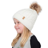 Jan & Jul Cable Knit Twinning Beanies Cream