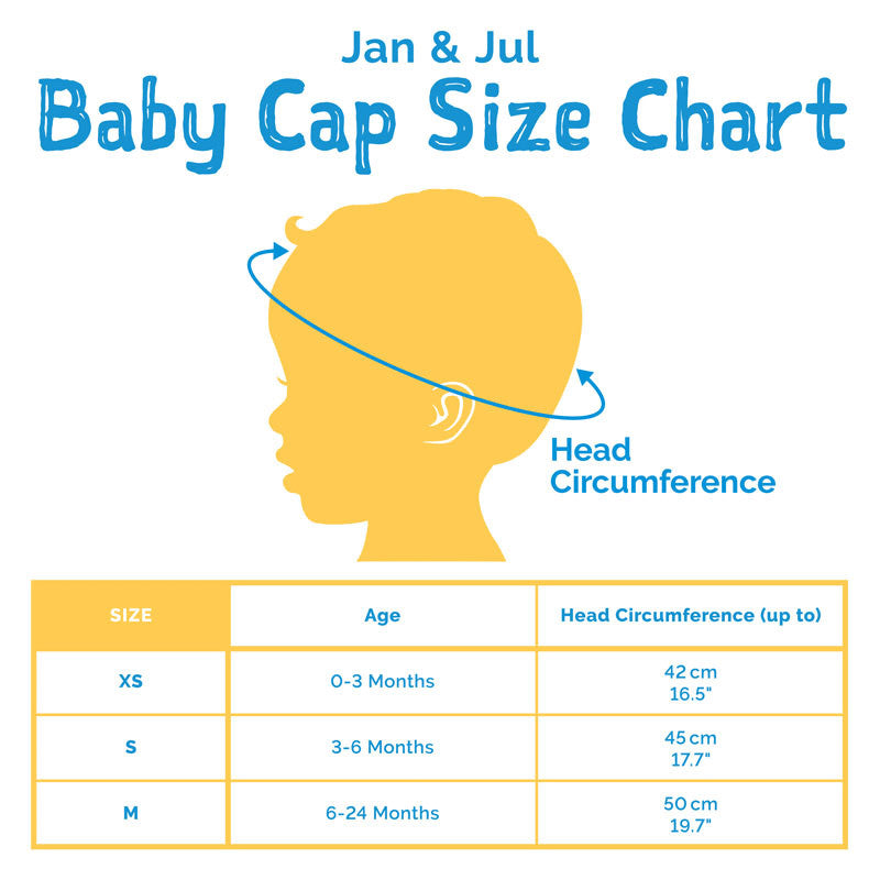 JAN & JUL SUN SOFT BABY CAPS BABY BLUE
