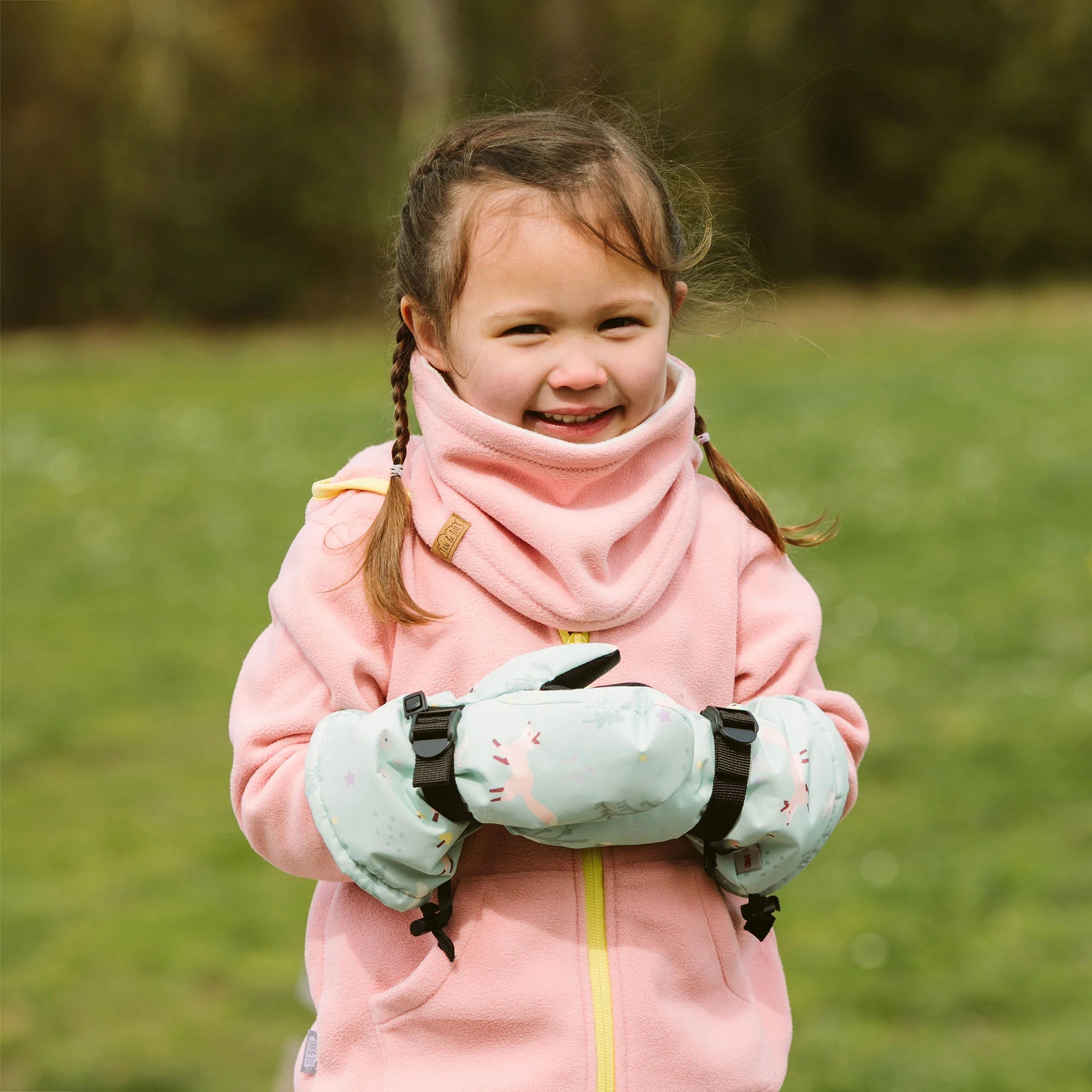 Jan & Jul Waterproof Toasty Dry Mitten Minty Forest
