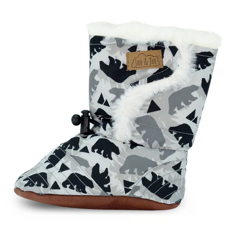 Jan & Jul Baby Stay-Put Winter Booties Bear