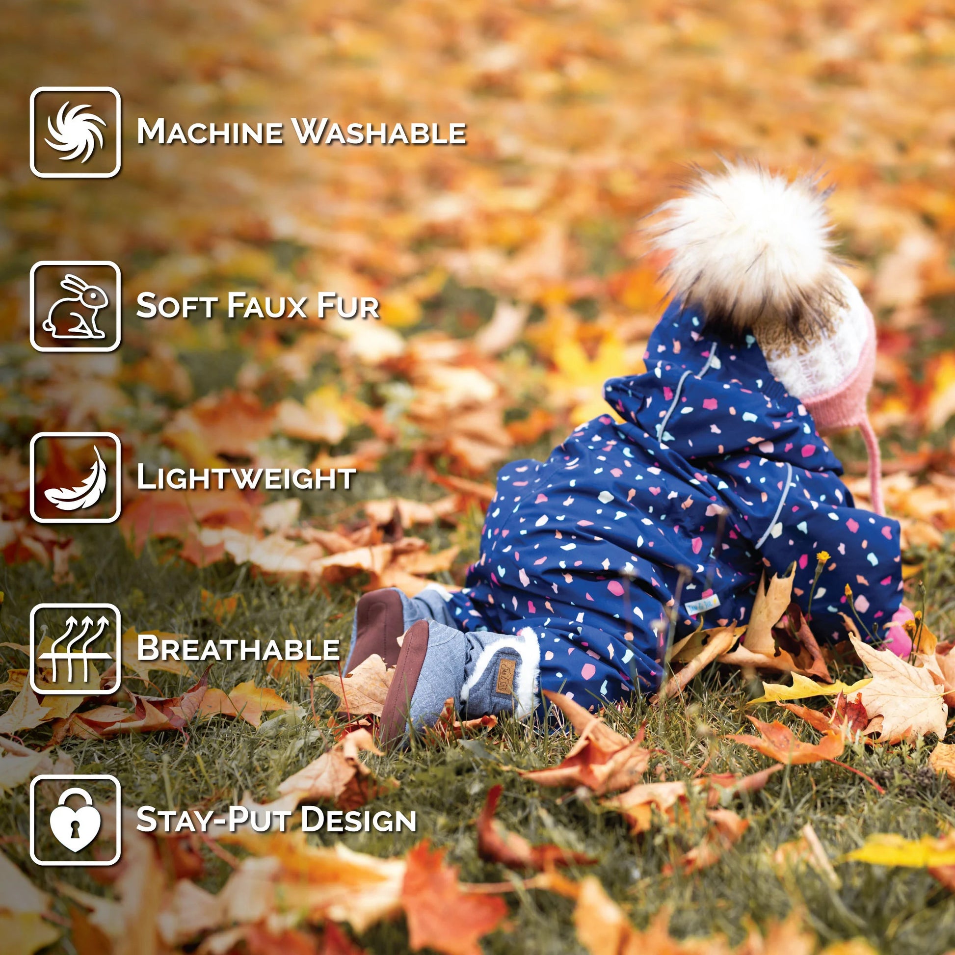 Jan & Jul Baby Stay-Put Winter Booties Bear