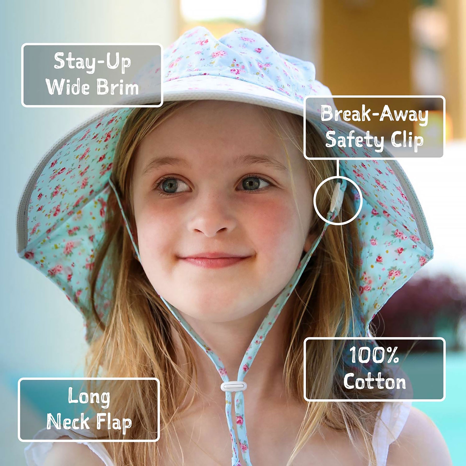 JAN & JUL COTTON ADVENTURE HATS PINK PRAIRIE