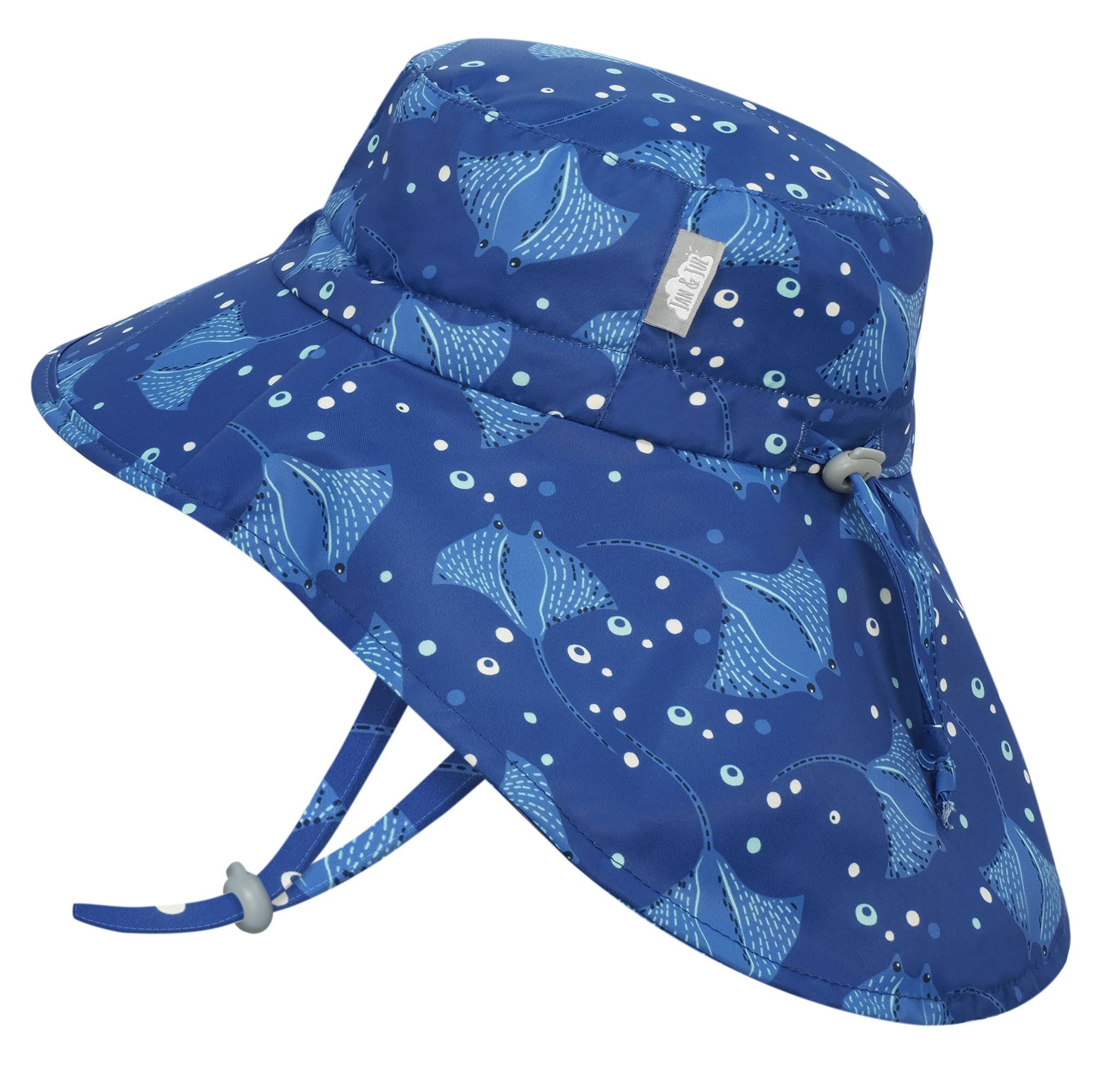 JAN & JUL KIDS WATER REPELLENT ADVENTURE HATS MANTA RAY