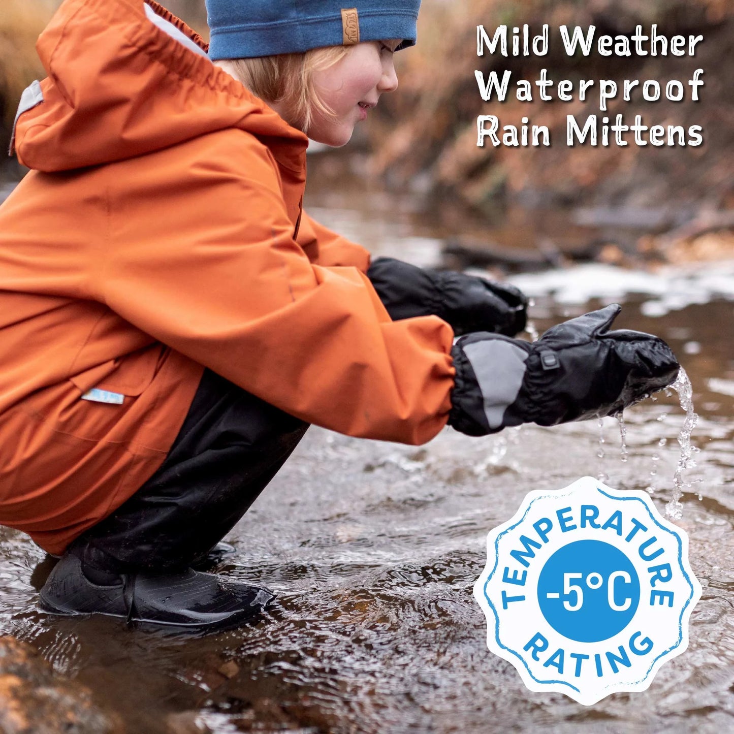 JAN & JUL RAIN MITTEN COZY-DRY SPACE DINOS - baby enRoute