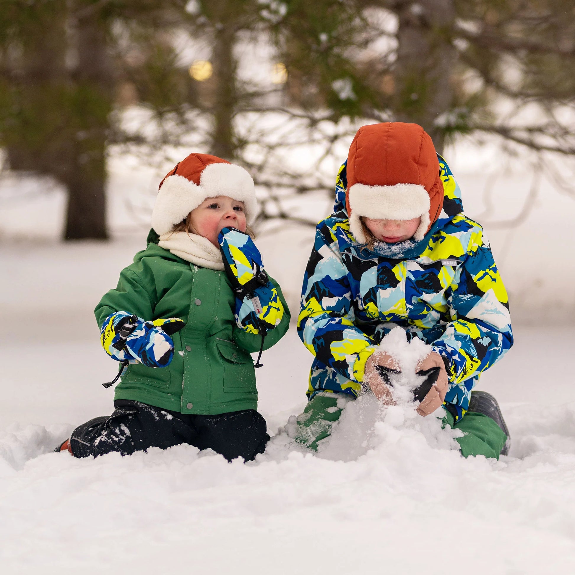 Jan & Jul Waterproof Toasty Dry Mitten Neon Peaks