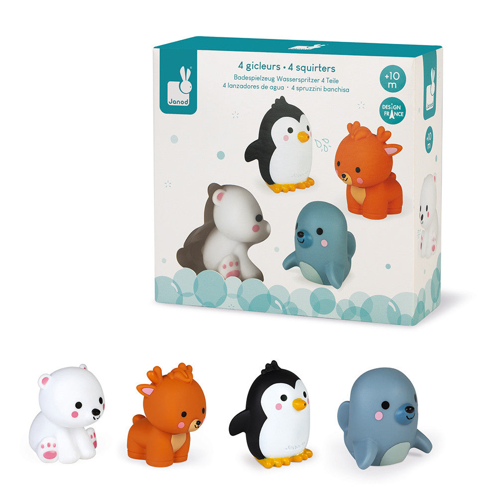 Janod 4 Polar Animals Squirters
