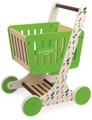 Janod Green Market Shopping Cart