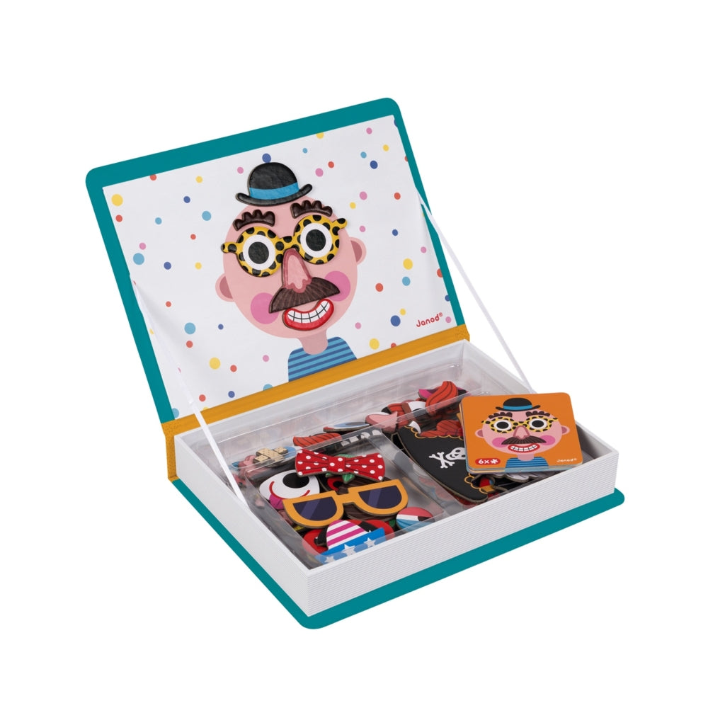 Janod Magnetibook Boy’S Crazy Faces
