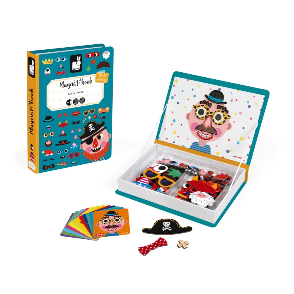 Janod Magnetibook Boy’s Crazy Faces - baby enRoute