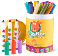 JAR MELO BABY ROO WASHABLE MARKERS 24 COLOURS