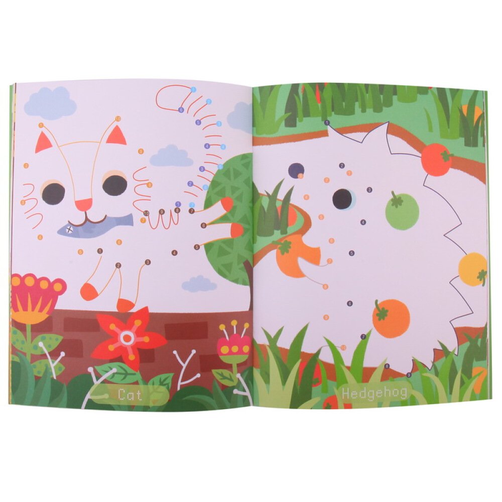 JAR MELO DOT-TO-DOT DRAWING BOOK ADORABLE ANIMALS