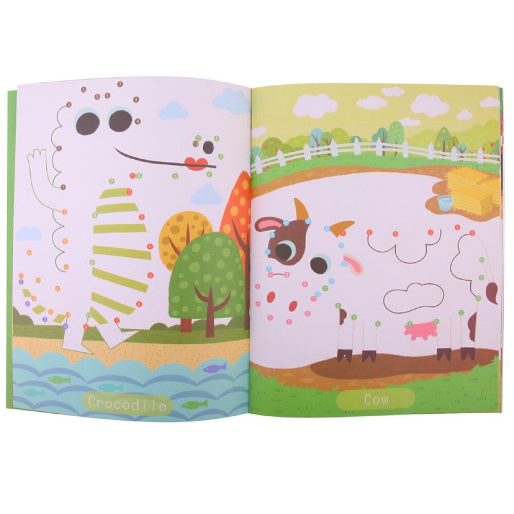 JAR MELO DOT-TO-DOT DRAWING BOOK ADORABLE ANIMALS