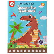 JAR MELO  DOT-TO-DOT DRAWING BOOK-SUPER-FUN DINOSAUR