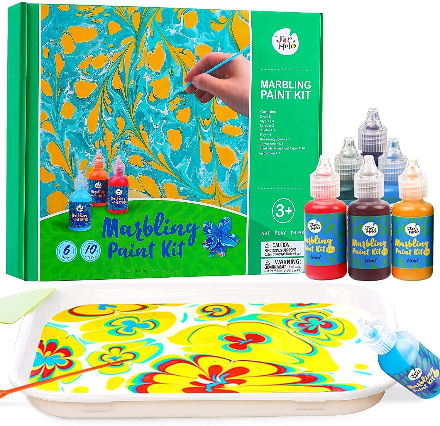 JAR MELO MARBLING PAINT KIT