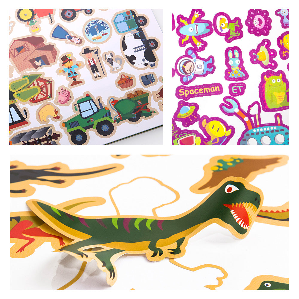 JAR MELO REUSABLE STICKER PAD - CITY PARK (5 SCENES AND OVER 145 STICKERS + SEPARATED SCENES) - baby enRoute