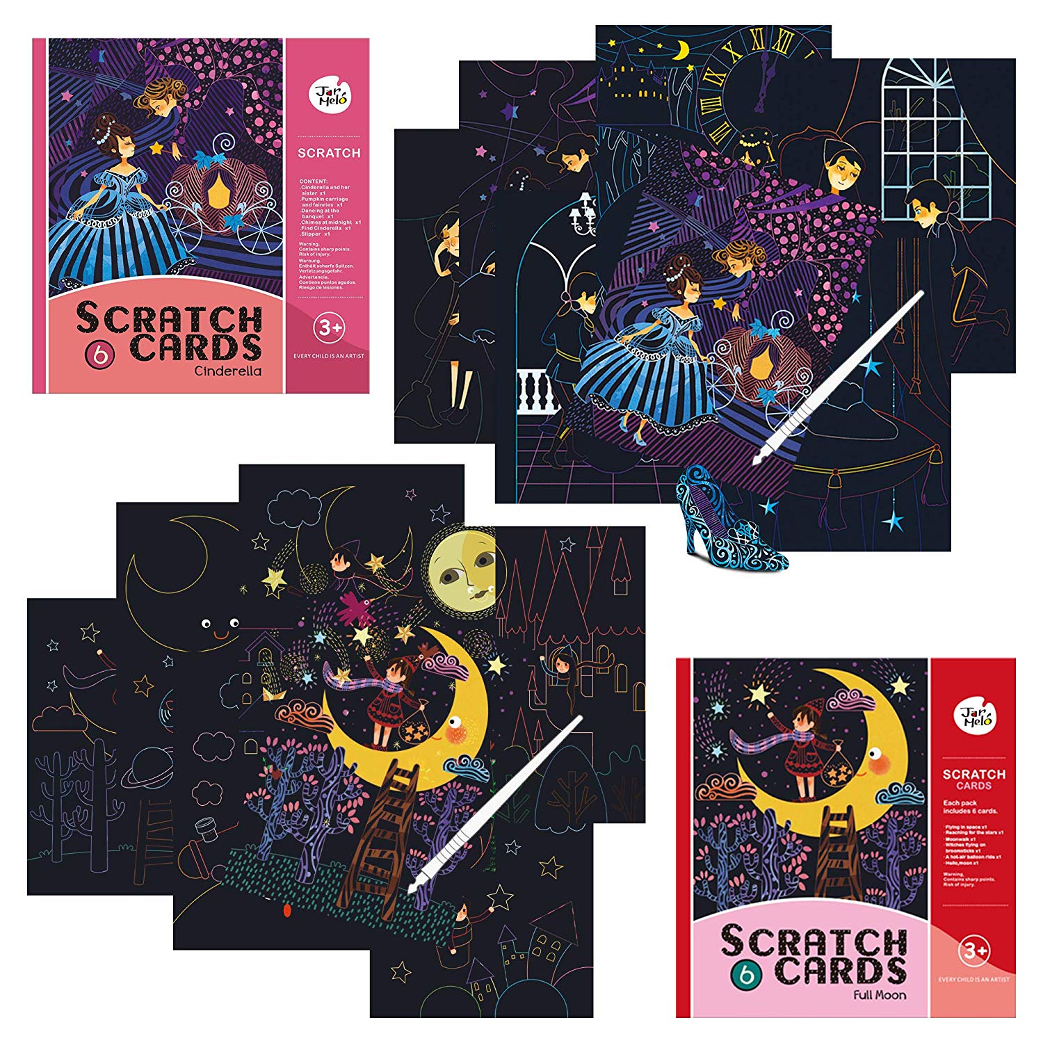 JAR MELO SCRATCH CARDS SET FULL MOON