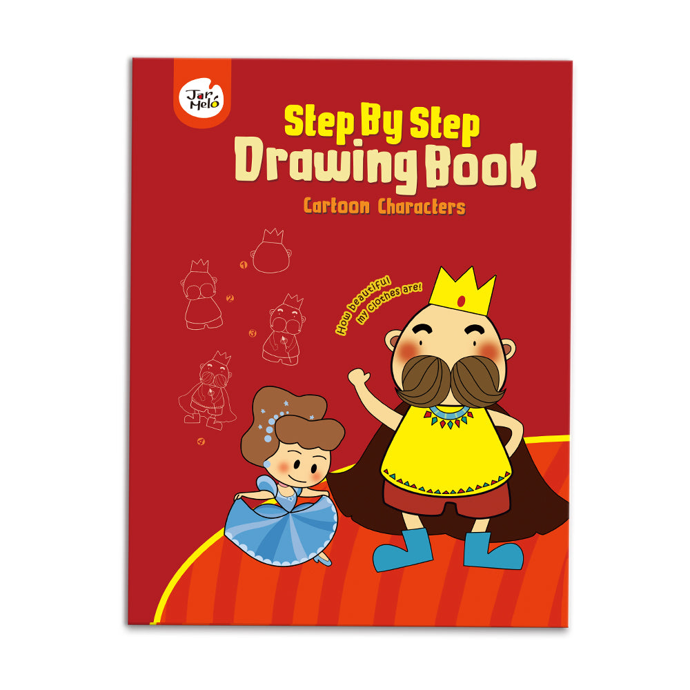 JAR MELO STEP BY STEP DRAWING BOOK - CARTOON CHARACTERS