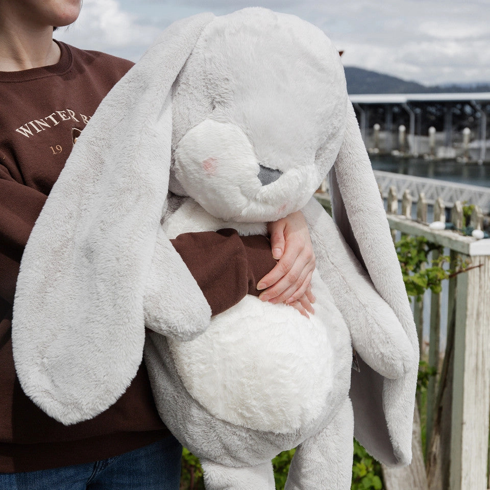 BUNNIES BY THE BAY 41" GRAND NIBBLE  BUNNY GRAY - baby enRoute