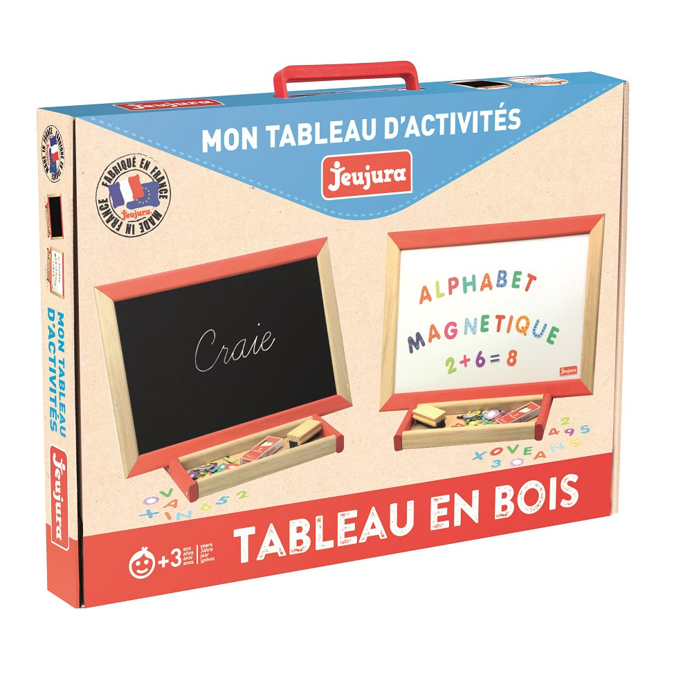 JEUJURA  BLACKBOARD 2-SIDED MULTI-ACTIVITY EASEL - baby enRoute