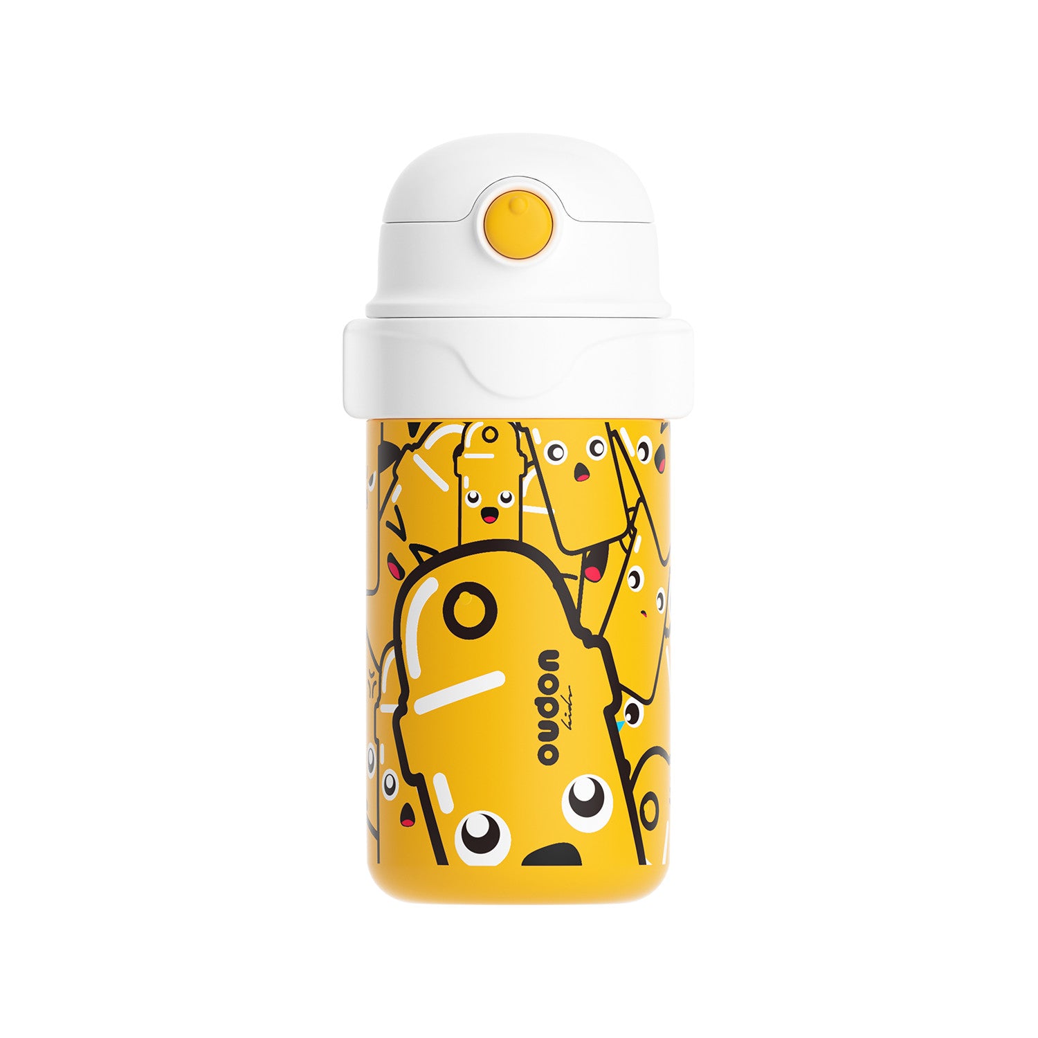 OUDON KIDS THERMAL WATER BOTTLE  YELLOW CUP