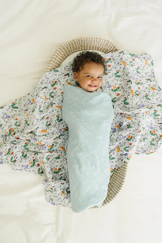 LOULOU LOLLIPOP ERIC CARLE MUSLIN SWADDLE MULTI COLOR