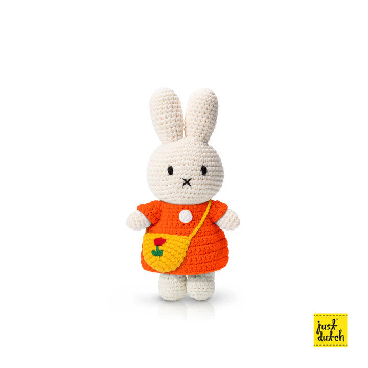 Just Dutch Miffy And Her Tulip Bag Red Dress With Tulip Bag And Shoes
