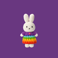 Just Dutch Miffy Rainbow Dress Purple